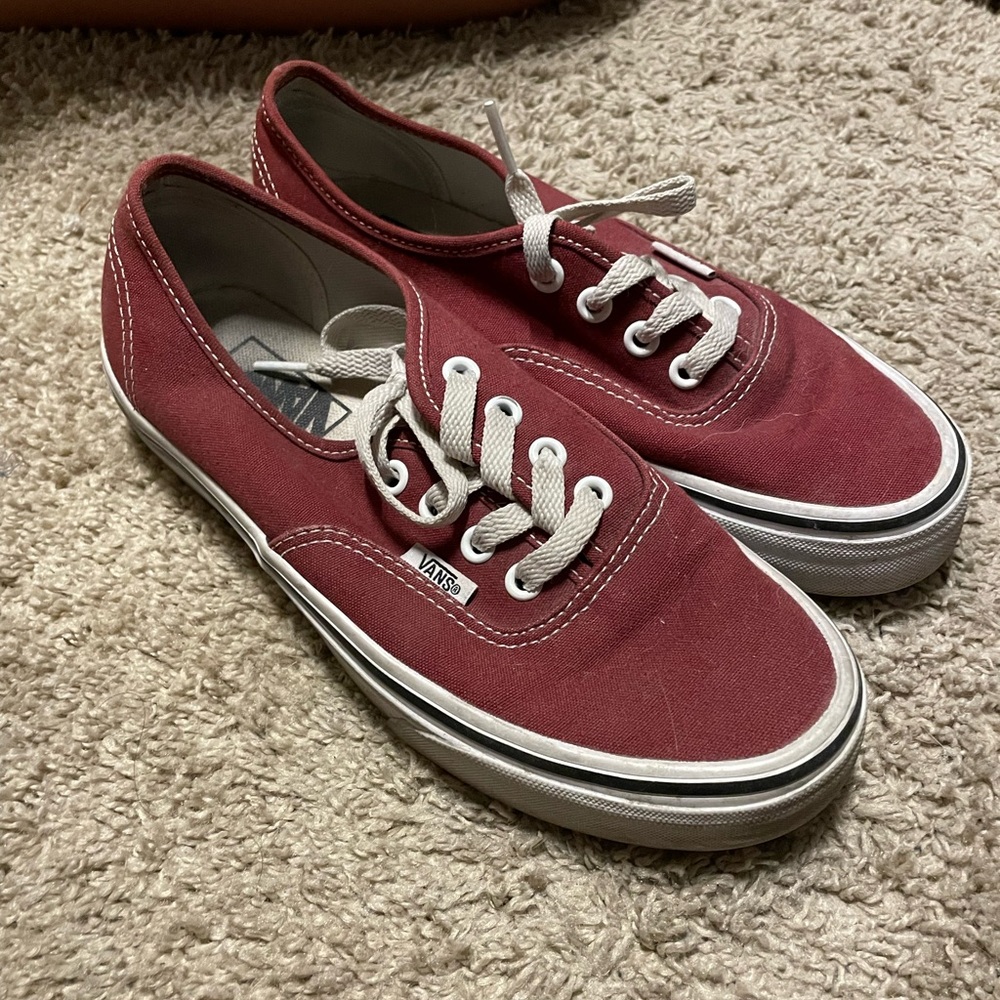 Maroon vans